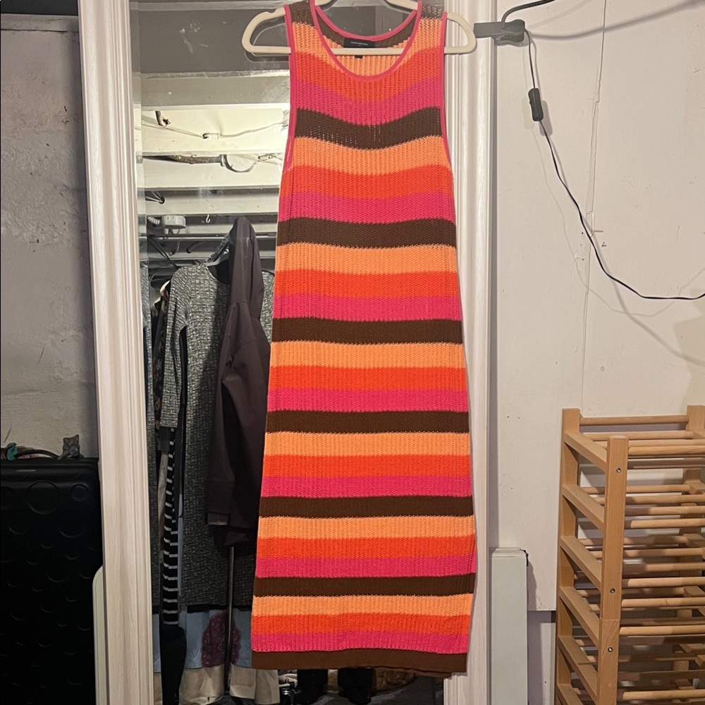 Banana Republic Colorful Striped long sleeveless Dress